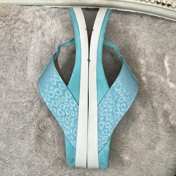 Spenco | Aqua Sea Cheetah-Accent Hampton Flip-Flop - Picture 7 of 15